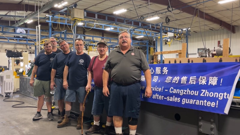 從滄州到美國跨越重洋顯實力：中拓龍骨機美國調試成功，客戶贊其穩定，專業服務與過硬品質贏贊譽